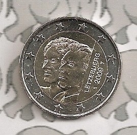 Luxemburg 2 eurocoin CC 2009 "Charlotte"