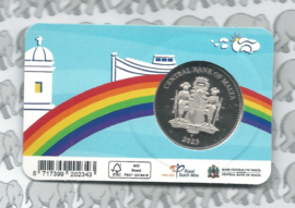 Malta 2,5 euromunt CC 2023 "Europride Malta" in coincard