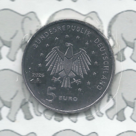 Duitsland serie 5 euromunten 2026 "Arianne" (Letters A, D, F, G en J))