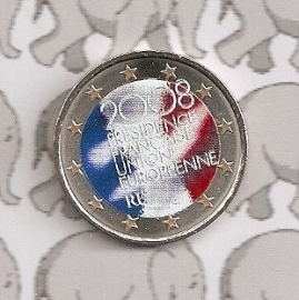 Frankrijk 2 euromunt CC 2008 (2e) "Voorzitter Europese Unie" (kleur 1)