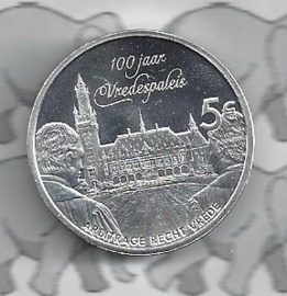 Nederland 5 euromunt 2013 (26e) "Vredespaleis" (los)