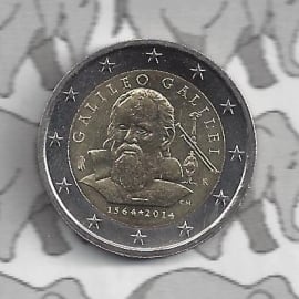 Italië 2 euromunt CC 2014 (15e) "450e verjaardag van de geboorte van Galileo Galilei (geboren in 1564)"