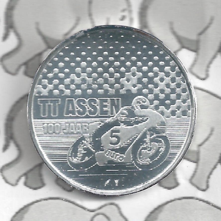 Nederland 5 euromunt 2025 (55e) "100 jaar TT Assen Vijfje" (los)