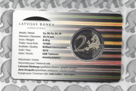 Latvia 2 eurocoin CC 2016 "Vidzeme" (in coincard)