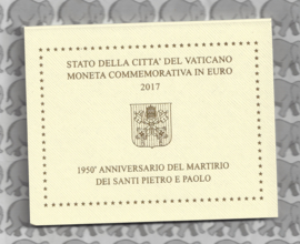 Vaticaan 2 euromunt CC 2017 (16e) "1950ste verjaardag van de martyriums van Sint Peter en Sint Paulus" (in blister)