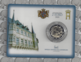 Luxemburg 2 euromunt CC 2020 (28e) "Geboorte van Erfprins Karel" in reliëf variant (in coincard)