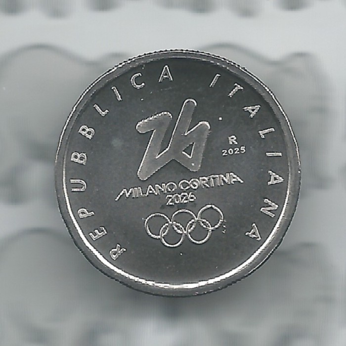 Italië 0,25 euromunt 2025 (3e) "Olympische Winter Spelen Milaan Cortina - Cortina"