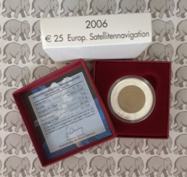 Oostenrijk 25 euromunt 2006 "Europese satteliet navigatie" (Niob)