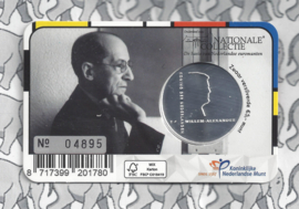 Nederland 5 euromunt 2022 (50e) "Piet Mondriaan vijfje" (BU met nummer in coincard)