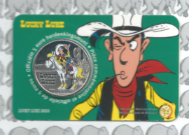 België 5 euromunt 2024 "Lucky Luck", kleur in coincard
