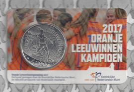 Nederland coincard 2017 (16e) "Oranje Leeuwinnen" (penning)
