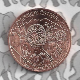 Oostenrijk 10 euromunt 2014 (26e) "Tirol" (Brons)