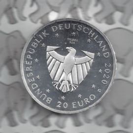 Duitsland 20 euromunt 2020 (24e) "900 Jahre Freiburg", zilver