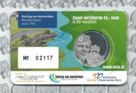 Nederland 5 euromunt 2017 (36e) "Stelling van Amsterdam vijfje" (BU, met nummer in coincard)