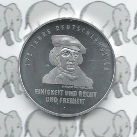 Germany 20 eurocoin 2016 (80) "175 jaar Duitslandlied" (Silver)