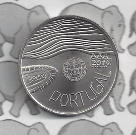 Portugal 5 euromunt 2019 (28e) "O Mar"