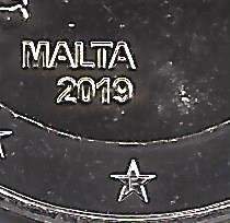 Malta 2 euromunt CC 2019 "Ta' Hagrat tempels" met Maltees muntteken (F)