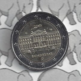 Duitsland 2 euromunt CC 2019 (21e) "70 Jaar Bondsraad" (letter J)
