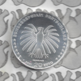 Duitsland 20 euromunt 2021 (27e) "50 Jahre Sendung mit der Maus", zilver