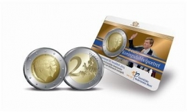 Nederland 2 euromunt CC 2014 "Koningsdubbelportret" BU versie in coincard