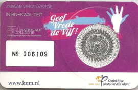 Nederland 5 euromunt 2013 (23e) "300 jaar vrede van Utrecht" (BU in coincard)