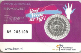 Netherlands 5 eurocoin 2013 "300 jaar vrede van Utrecht" (BU in coincard)