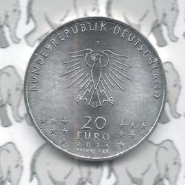 Duitsland 20 euromunt 2023 (35e) "125. Geburtstag Bertolt Brecht", zilver