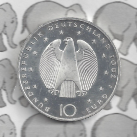 Duitsland 10 euromunt 2002 (1e) "Invoering van de Euro " (zilver)
