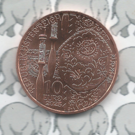 Oostenrijk 10 euromunt 2025 (47e) "Aufdirndln - Linen" (koper)