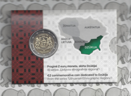 Litouwen 2 euromunt CC 2021 (12e) "Dzūkija" in coincard