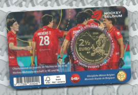 België 2,5 euromunt 2026 "WK hockey in België en Nederland" in coincard Nederlandse versie