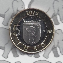 Finland 5 eurocoin 2015 (38e) "Rendier, provincie Lapland"