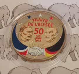 Frankrijk 2 euromunt CC 2013 (8e) "Elyseeverdrag met Duitsland" (kleur 1)