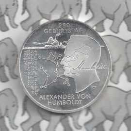 Duitsland 20 euromunt 2019 (20e) "250. Geburtstag Alexander von Humboldt", zilver