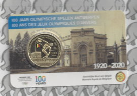 België 2,5 euromunt 2020 "100 jaar Olympische Spelen Antwerpen", kleur BU in coincard