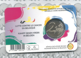 België 2 euromunt CC 2024 (33e) "Strijd tegen Kanker in België" in coincard Nederlandse versie