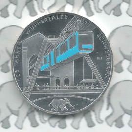 Duitsland 35 euromunt 2026 (2e) "125 jaar Wuppertaler Schwebebahn", (Ag. 0,500)