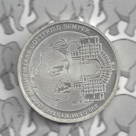 Duitsland 10 euromunt 2003 (10e) "200e Verjaardag Baumeisters Gottfries" (zilver).