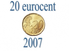 Belgium 20 eurocents 2007