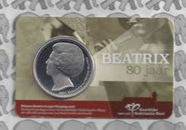 Nederland coincard 2018 "Prinses Beatrix 80 jaar" (penning)