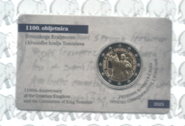 Kroatië 2 euromunt CC 2025 (4e) "1100 Jaar Koninkrijk Kroatië" in coincard