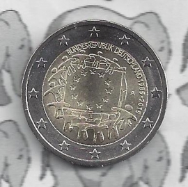 Germany 2 eurocoin CC 2015 "30 jaar Europese vlag" (letter A)