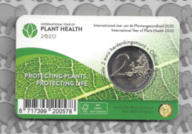 België 2 euromunt CC 2020 "Internationaal jaar van de plantengezondheid" in coincard Franse versie