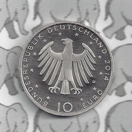 Germany 10 eurocoin 2014 (3e) "150ste verjaardaag Richard Strauss" (nickel)