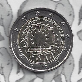 Belgium 2 eurocoin CC 2015 "30 jaar Europese vlag"