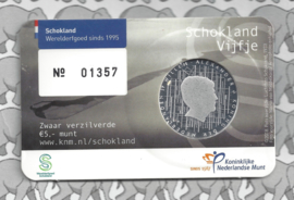 Nederland 5 euromunt 2018 (39e) "Schokland vijfje" (1e dag van uitgifte coincard in envelopje)