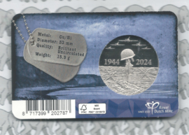 Nederland coincard 2024 (48e) "80 jaar D-Day" (penning)