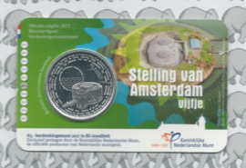 Nederland 5 euromunt 2017 (36e) "Stelling van Amsterdam vijfje" (BU, met nummer in coincard)
