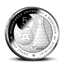 Nederland 5 euromunt 2018 (40e) "Wageningen Universiteit vijfje" (los)
