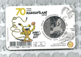 België 5 euromunt 2022 "70 jaar Marsupilami", kleur in coincard